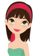 Vector: Girl portrait Girl portrait