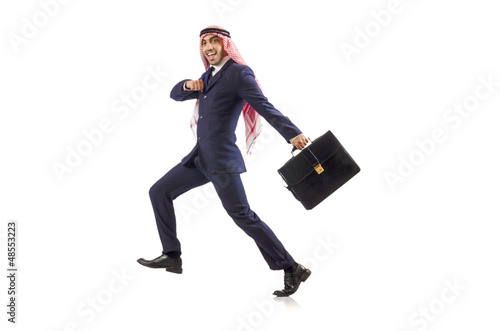 Photo: Arab businessman isolated on white Arab businessman isolated on white
