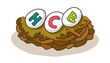 Vector: A view of nest A view of nest