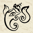 Ganesha Hand drawn illustration.
