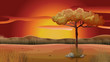 Vector: Sunset view Sunset view