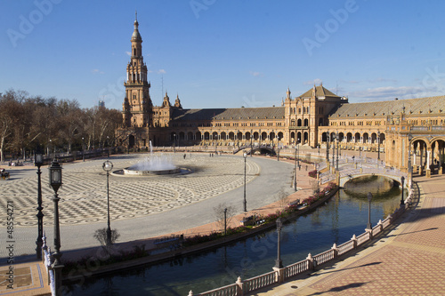 Photo: plaza espagna, andaloucia, sevilla plaza espagna, andaloucia, sevilla