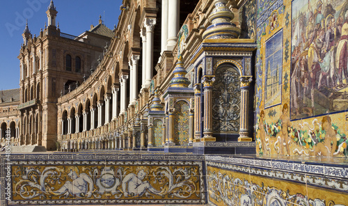 Photo: plaza espagna, andaloucia, sevilla plaza espagna, andaloucia, sevilla