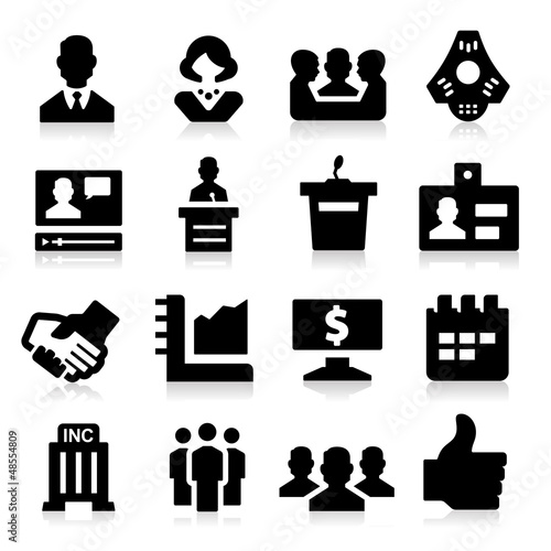 Vector: Business & Meeting Icons Business & Meeting Icons
