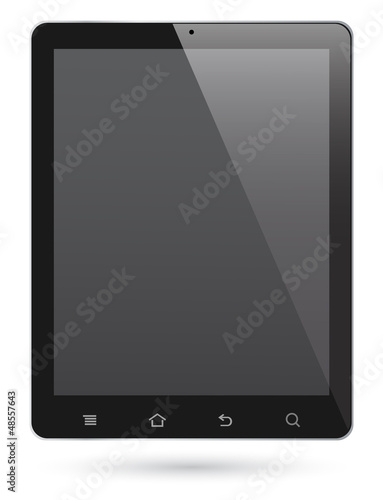 Vector: pc tablet computer pc tablet computer