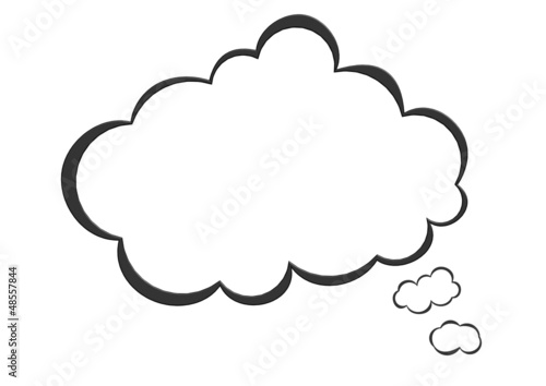 Illustration: Speech bubble thought Speech bubble thought
