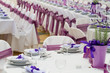 table set for wedding or another catered event dinner