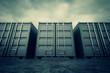 Cargo containers.