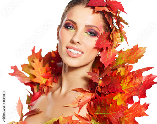 Photo: Beautiful autumn women. Beautiful autumn women.