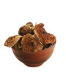 Foto: Dried mushrooms isolated over white Dried mushrooms isolated over white