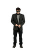 man isolated on white background