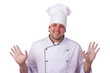 Photo: male chef holding a pizza box open male chef holding a pizza box open