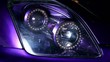 Automobile led dual headlight blinks