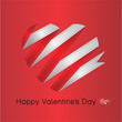 Ribbon Valentin's heart. Freash motive.