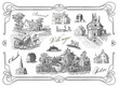 Village set illustration