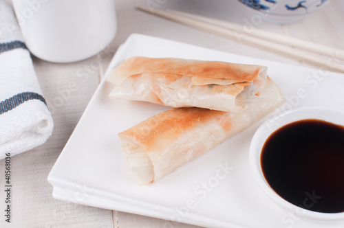 Photo: Fried crispy spring rolls Fried crispy spring rolls