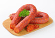 Spicy sausages