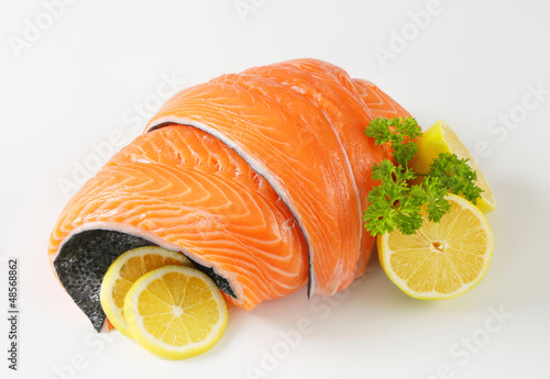 Photo: Raw salmon fillet Raw salmon fillet