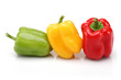 Red, yellow and green bell pepper group