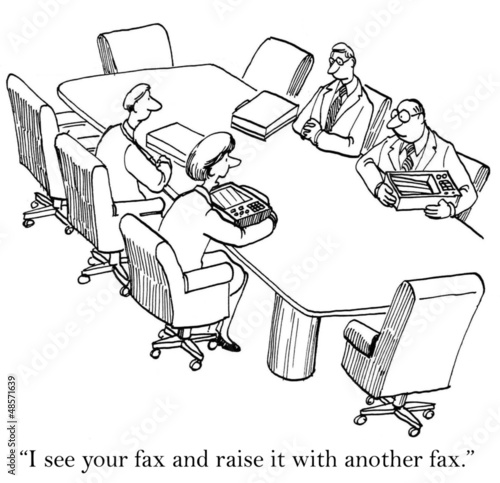 Illustration: My response in a fax to your question My response in a fax to your question