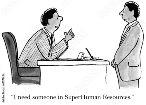 Illustration: We value your work as super human We value your work as super human
