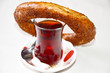 Turkish Bagel and tea & Simit ve Çay