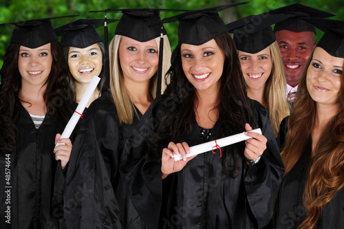 Photo: Group Of Friends Graduating Group Of Friends Graduating
