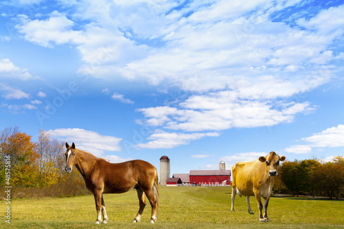 Photo: American Countryside Red Barn American Countryside Red Barn