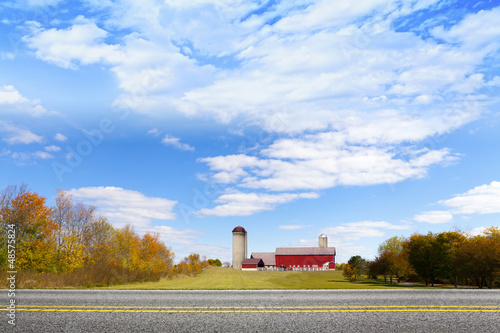 Photo: American Countryside Red Barn American Countryside Red Barn