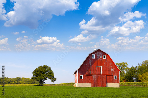 Photo: American Farmland With Blue Sky American Farmland With Blue Sky