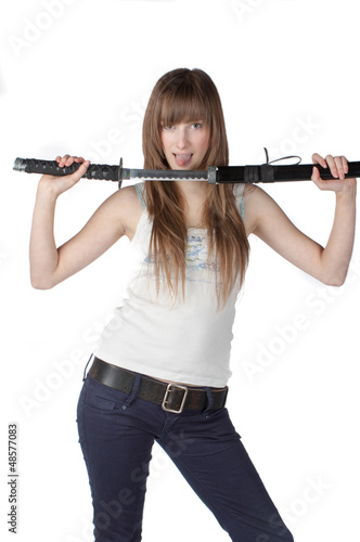 Photo: Lady With Sword Lady With Sword