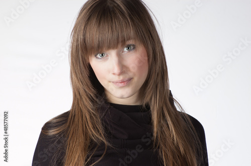 Photo: attractive young woman with long blond hair attractive young woman with long blond hair