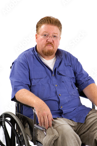 Photo: Man Wheelchair Sad Man Wheelchair Sad