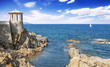 viewpoint in S'Agaro, Playa de Aro (Costa Brava), Catalonia, Spa
