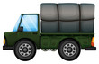 Vector: A truck carrying a foam A truck carrying a foam