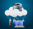 Cloud computing concept