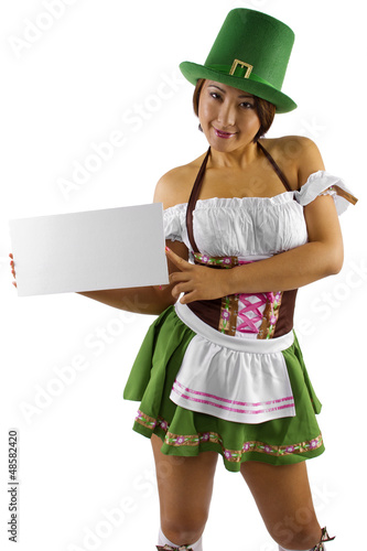 Photo: St Patrick's Day waitress St Patrick's Day waitress