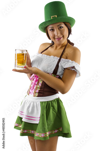 Photo: St Patrick's Day waitress St Patrick's Day waitress