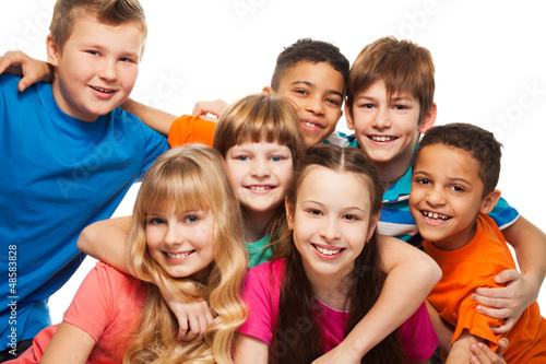 Photo: Lump of happy kids Lump of happy kids