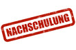 Grunge Stempel rot NACHSCHULUNG