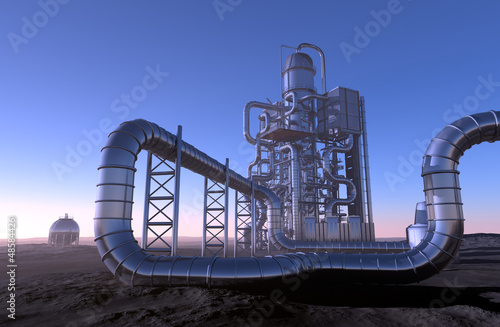Illustration: Chemical plant Chemical plant
