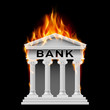 Bank building symbol