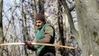 Video: longbow archer in the woods longbow archer in the woods