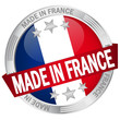 Button mit Banner "Made in France"