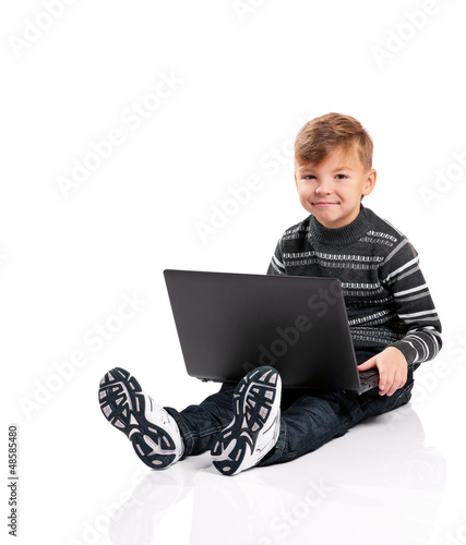 Photo: Boy with laptop Boy with laptop