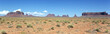 panoramic landscape of Monument Valley
