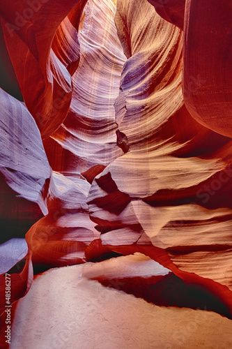 Photo: vertical view in the Antelope Canyon vertical view in the Antelope Canyon