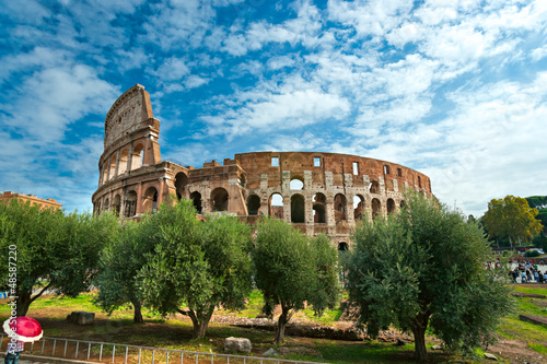 Photo: The Majestic Coliseum, Rome, Italy. The Majestic Coliseum, Rome, Italy.