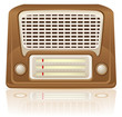 retro radio vector illustration
