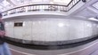 Train arrives on metro station Komsomolskaya and leaves
